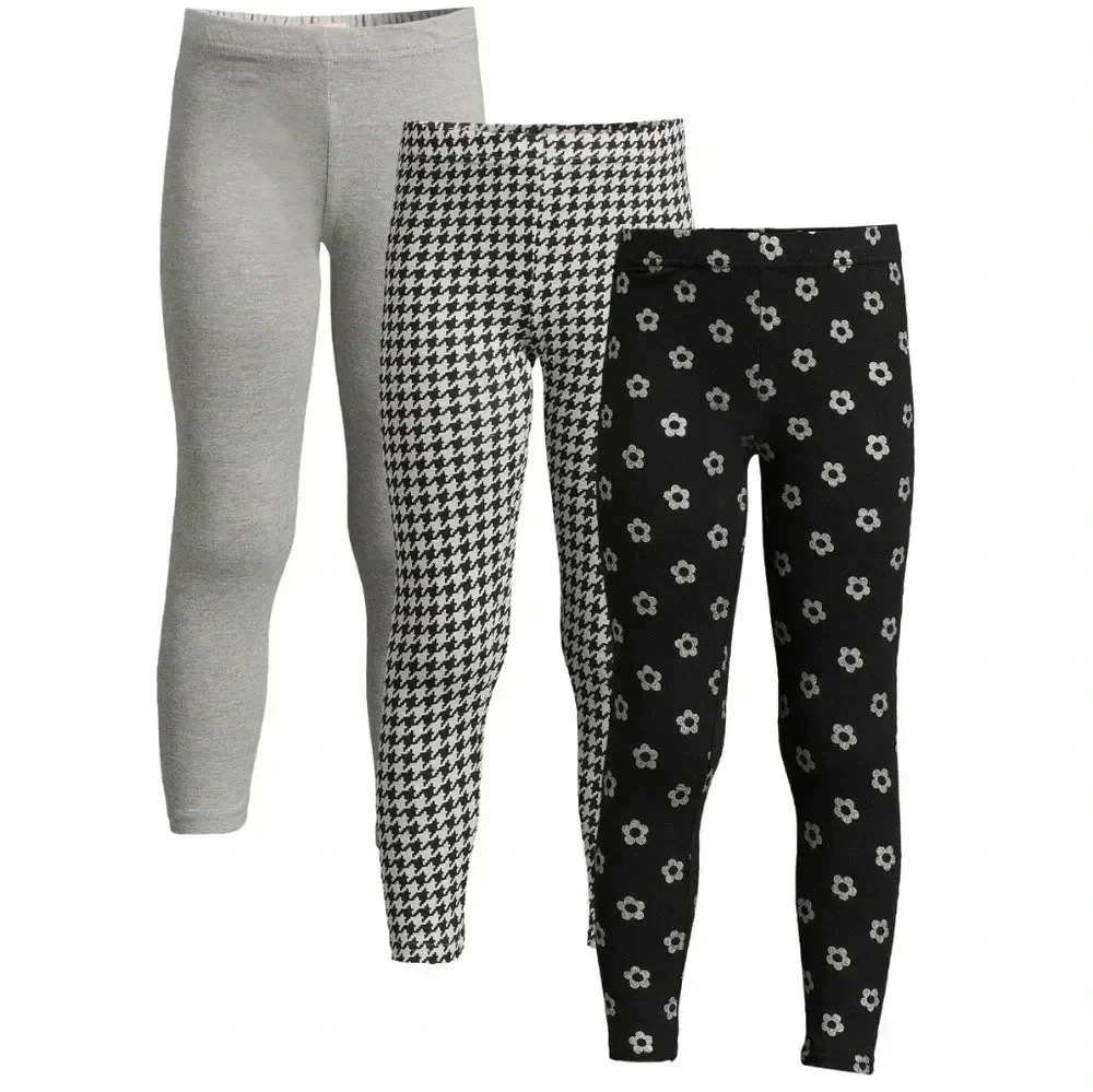 Freestyle Revolution Girls Printed Leggings, 3-Pack